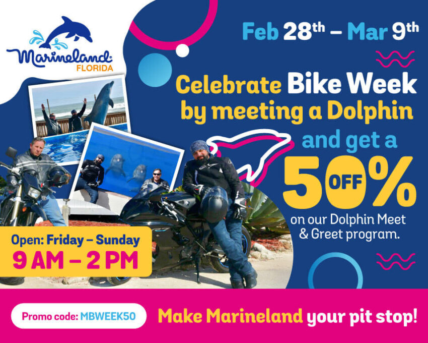 Celebrate Bike Week 50% Mobile at Marineland Park