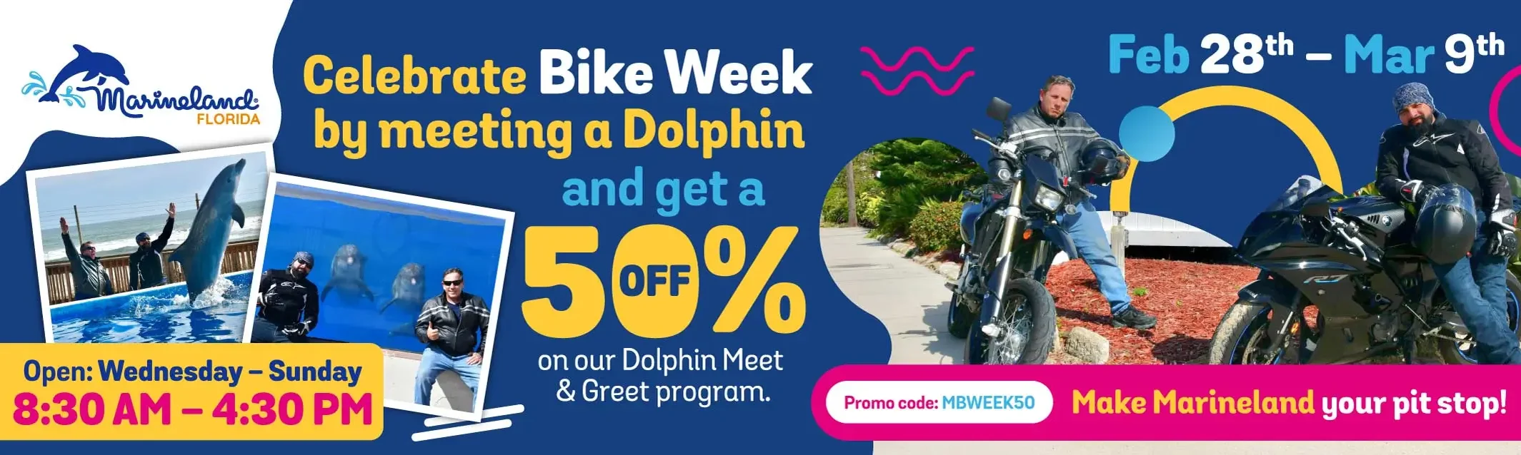 Celebrate Bike Week 50% at Marineland Park